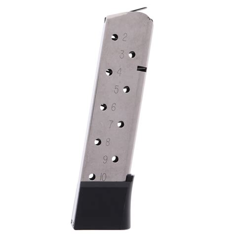 Railed Power Mag Full Size 1911 10 round. . Kimber 1911 45 acp 10 round magazine